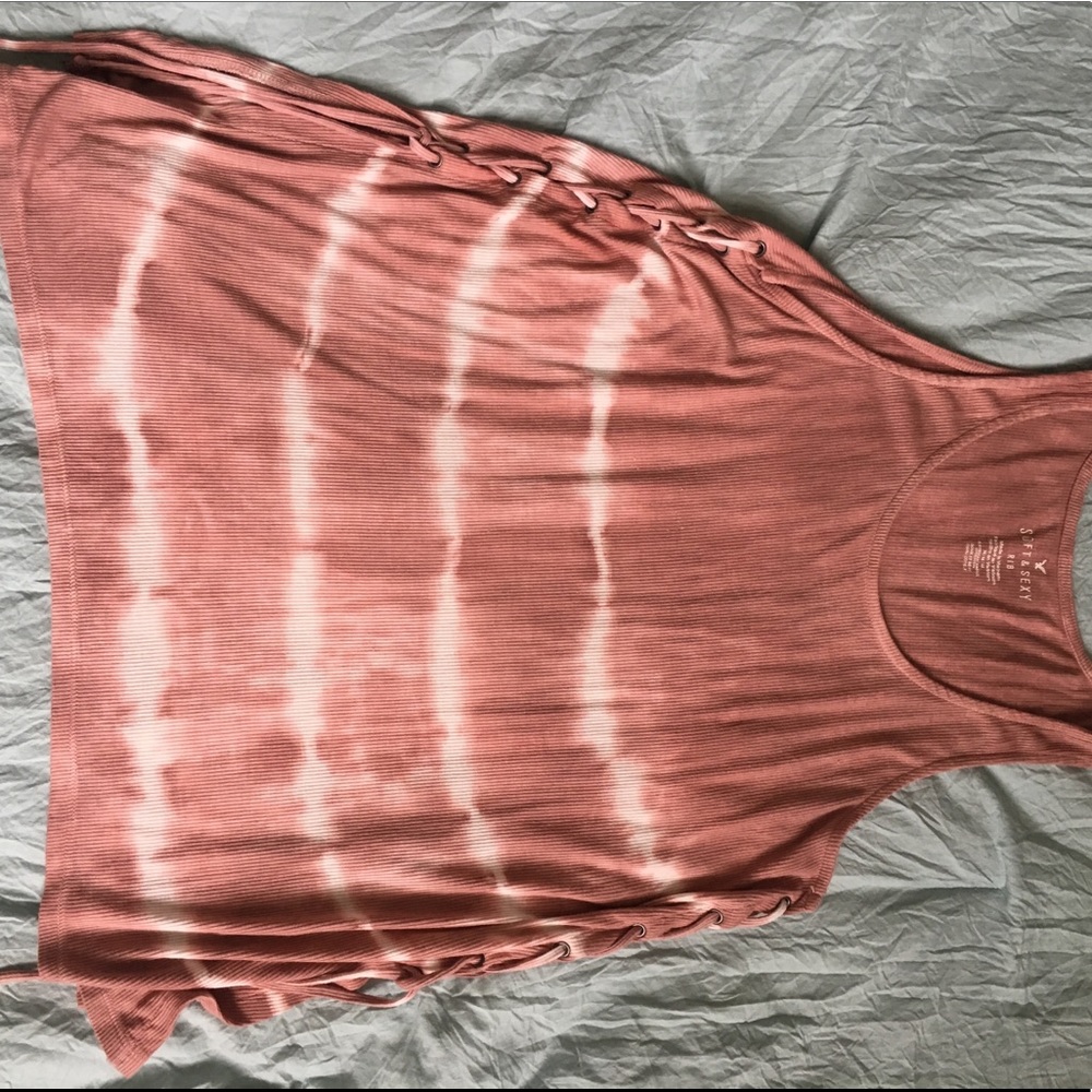 Ribbed tye-dye tank from American Eagle
